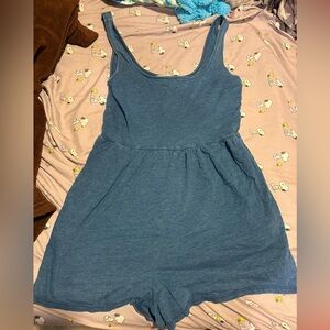 Heather blue American Eagle romper